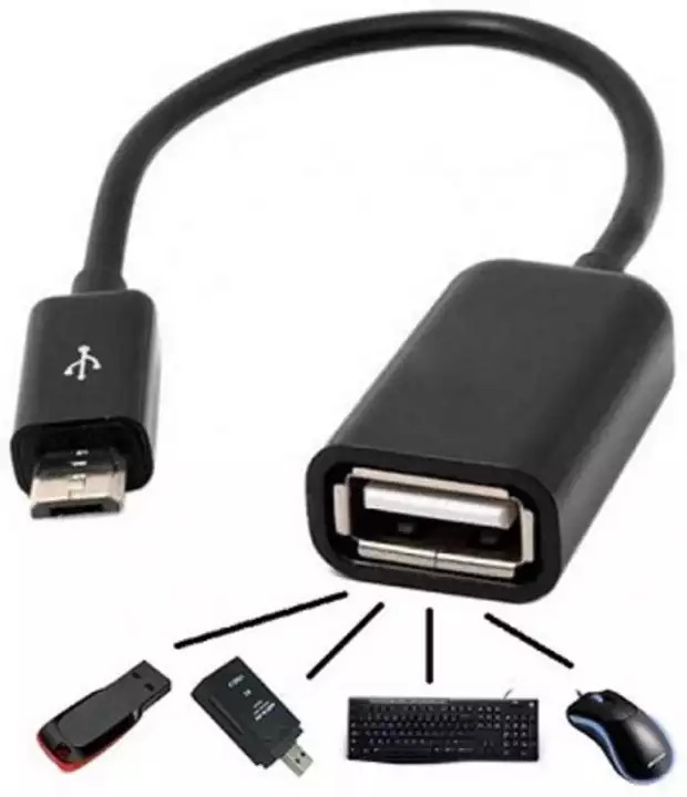 Micro USB OTG Cable Adapter - Black | Buy Online At Best Price In